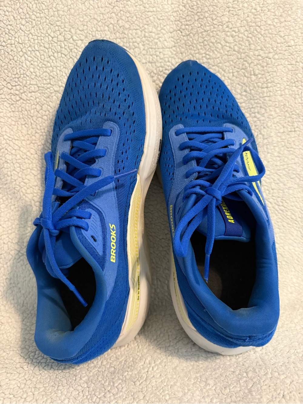 Brooks Men's Running Shoes - Royal Blue with Yellow Accents